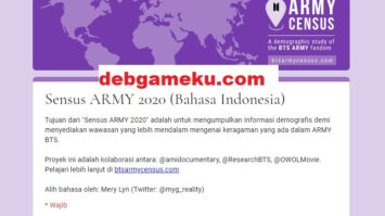 Census Army BTS 2020 Bahasa Indonesia