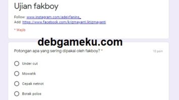 Link Ujian Tes Fakboy Google Form Docs Terpopuler 2020