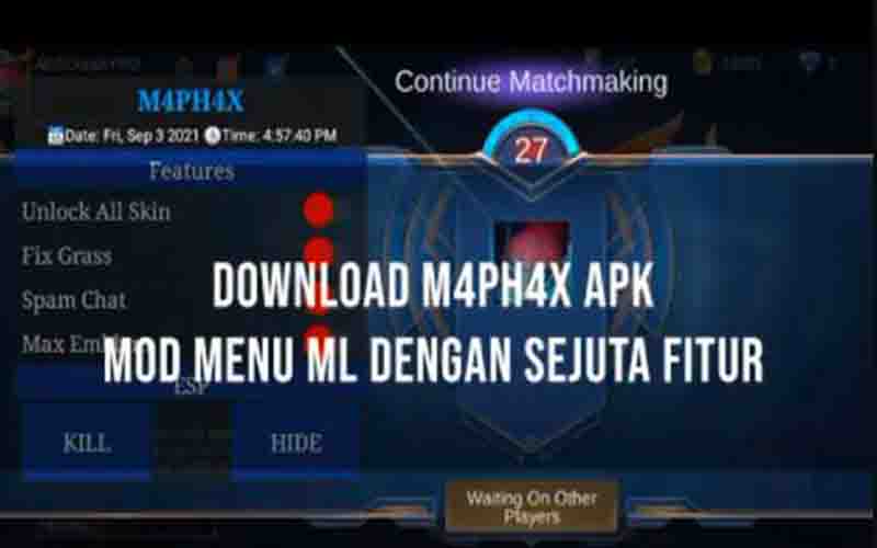 Download M4PH4X Apk Mod Cheat Mobile Legends