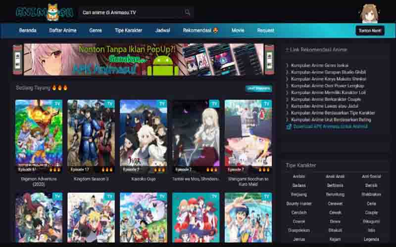 Download Animasu Apk v1.8.1 Aplikasi Nonton Anime Gratis!