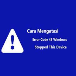 Cara Mengatasi Error Code 43 Windows Stopped This Device