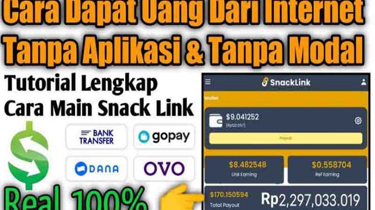 Snacklink Apk Website Penghasil Uang Apakah Membayar?